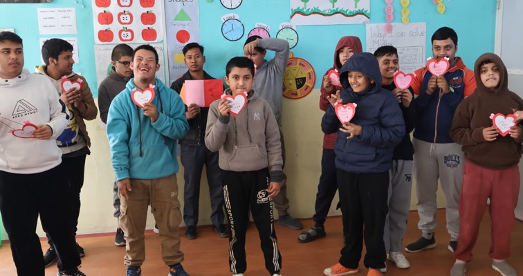 Spreading Love and Creativity: Valentine’s Day Cards at the Centre for Autism Nepal